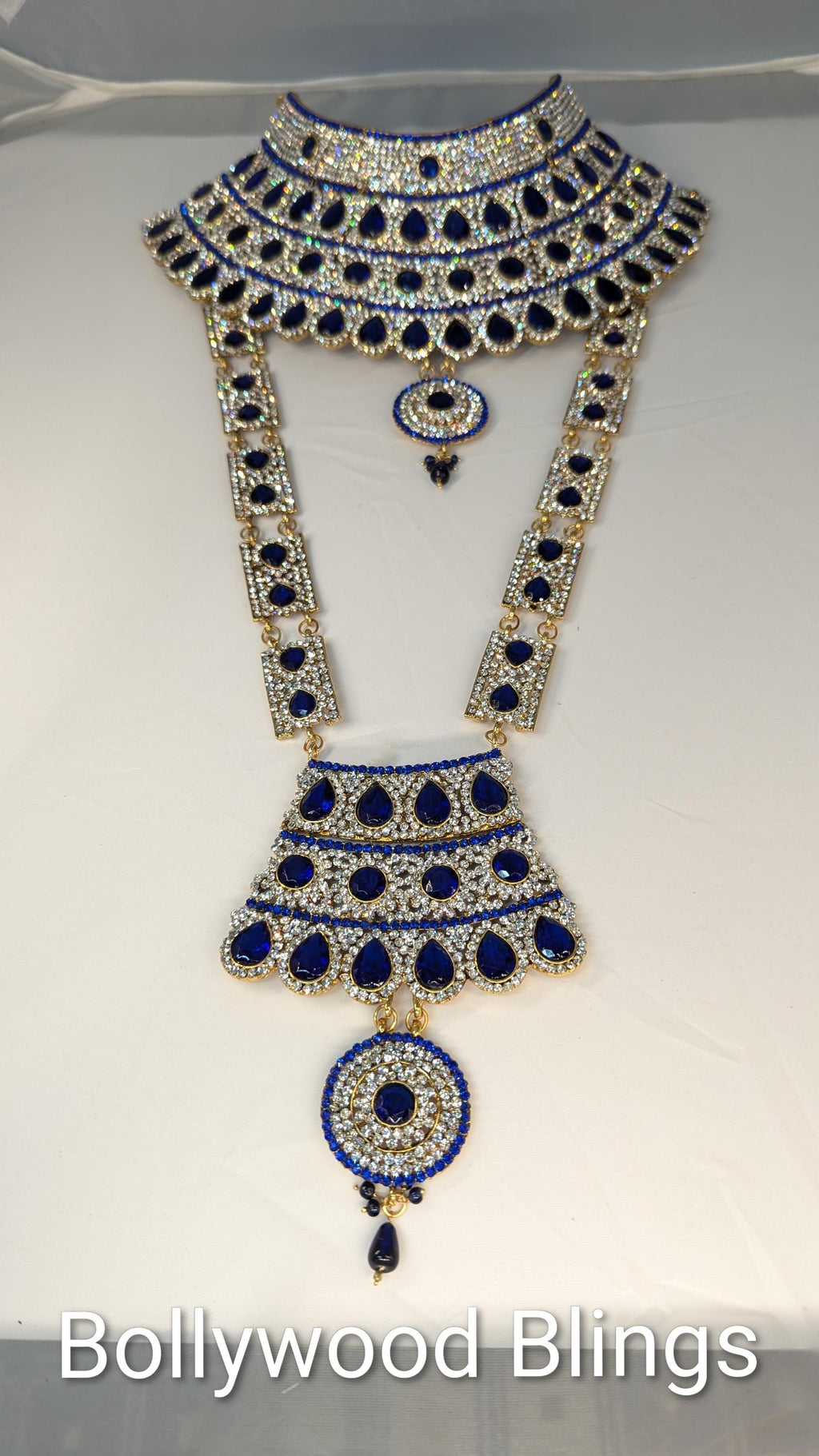 Full Bridal Set - Blue & Silver