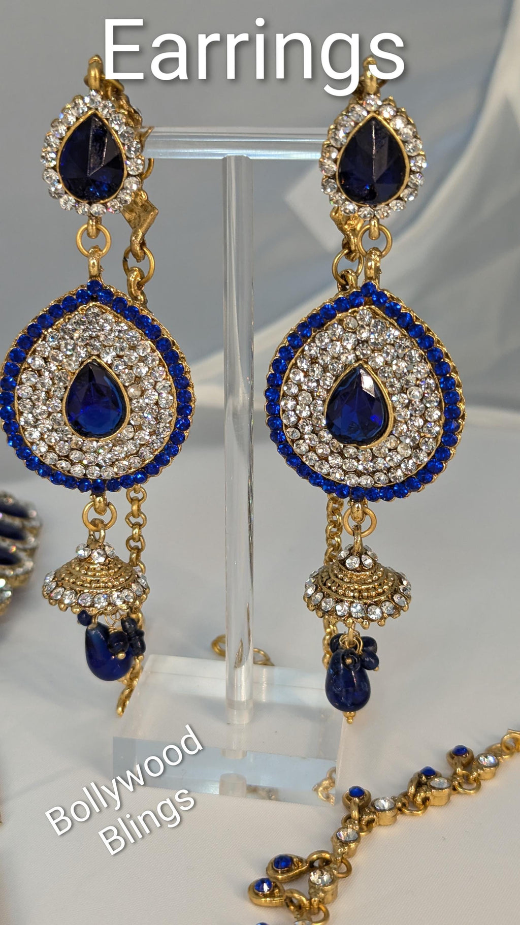 Full Bridal Set - Blue & Silver