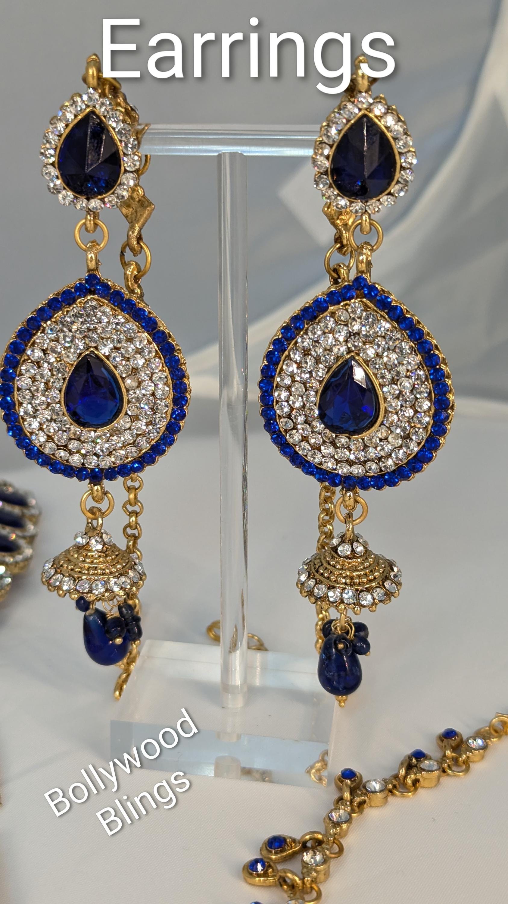 Full Bridal Set - Blue & Silver