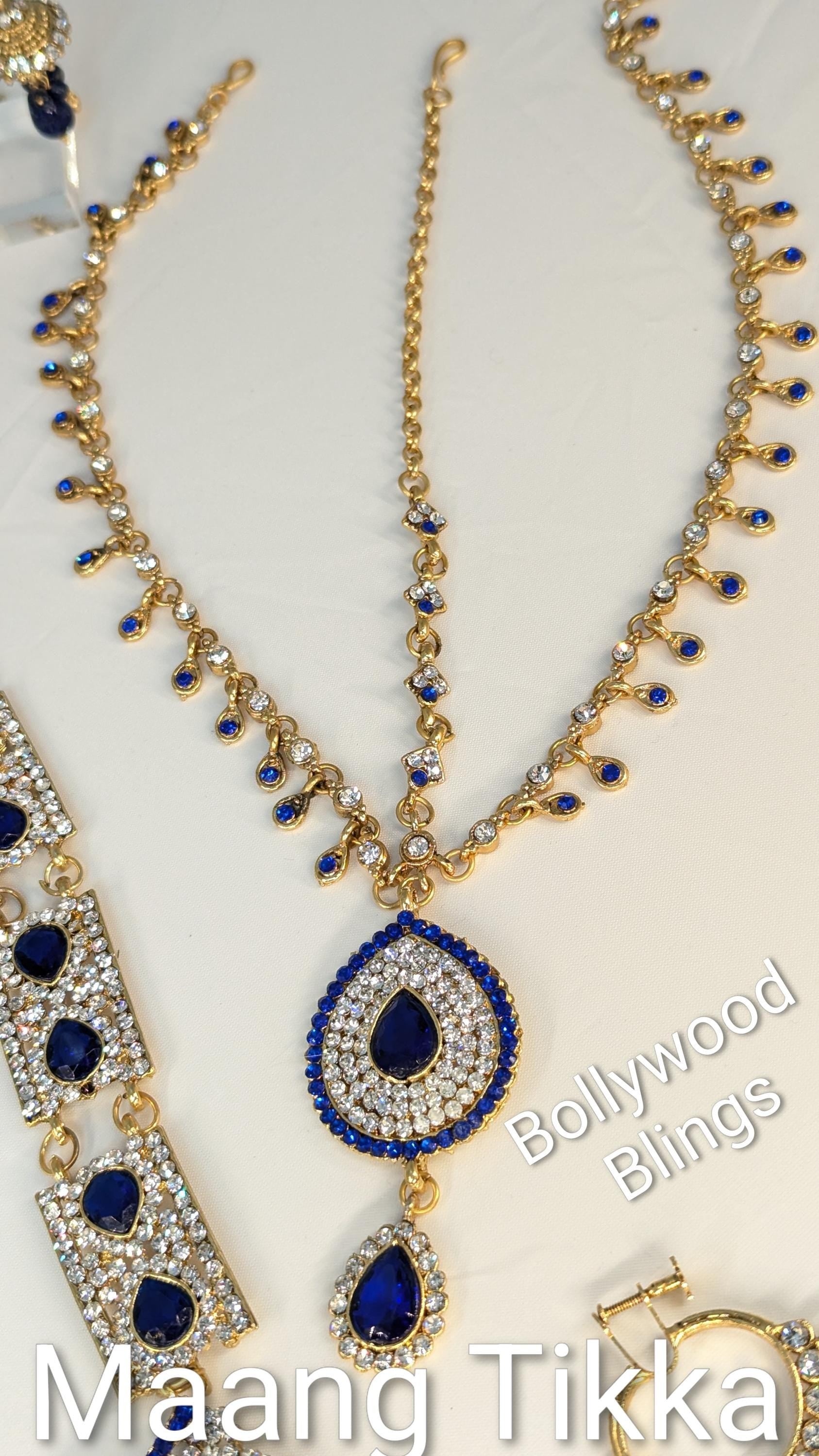 Full Bridal Set - Blue & Silver