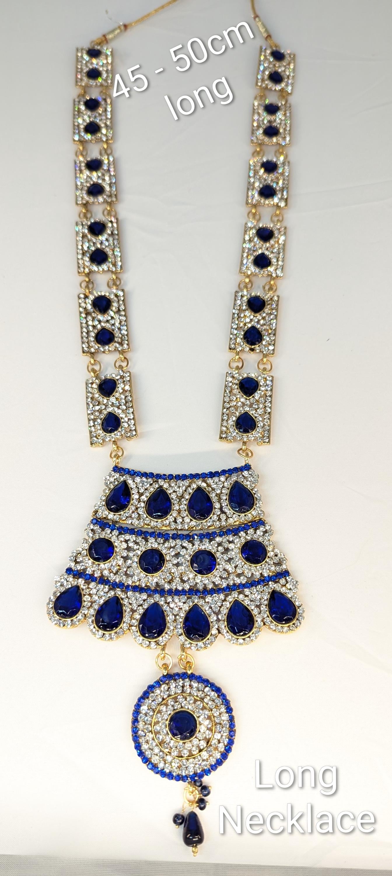 Full Bridal Set - Blue & Silver