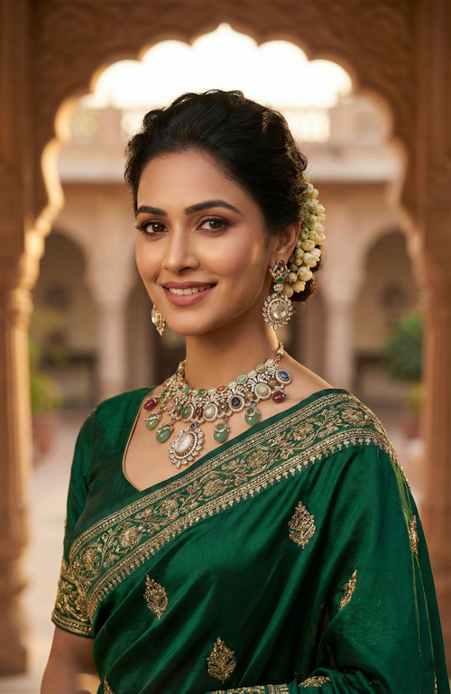 Sabyasachi inspired Pastel Regal Choker Set – Bollywood Blings