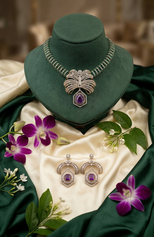 Designer Palm Necklace Set