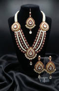 Pearl & Maroon Rani Haar