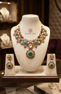 Sabyasachi inspired Royal Multicolour Heritage Designer inspired Necklace Set