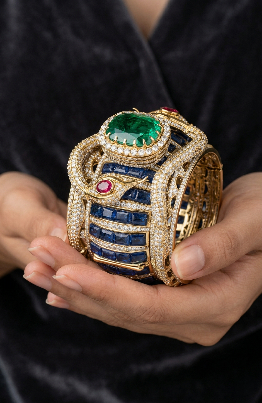 Designer inspired Bangle/ Kada - Blue