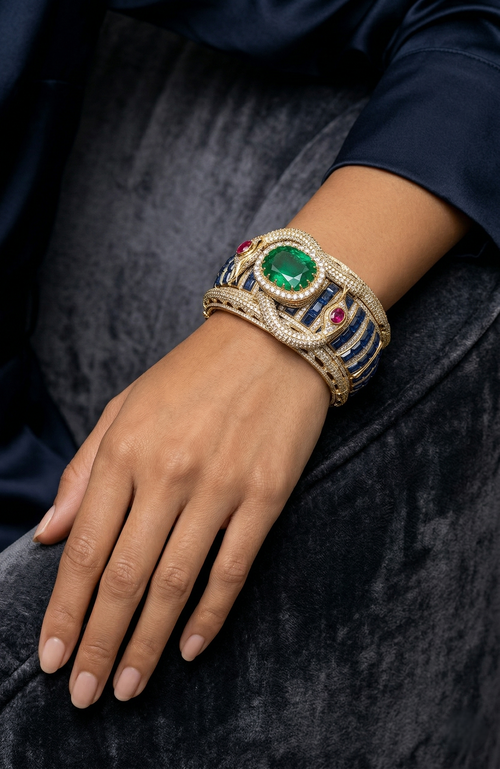 Designer inspired Bangle/ Kada - Blue