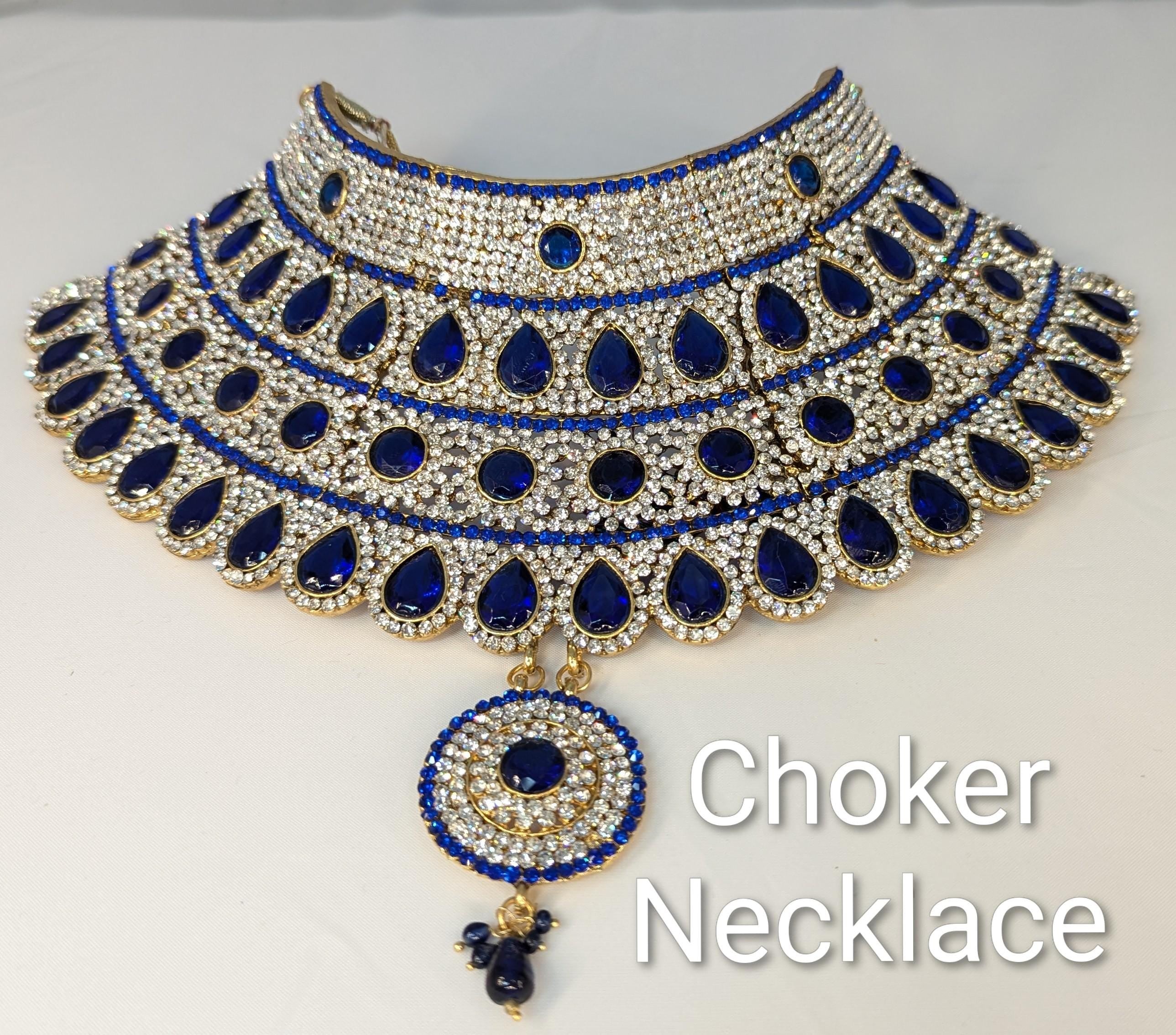 Full Bridal Set - Blue & Silver