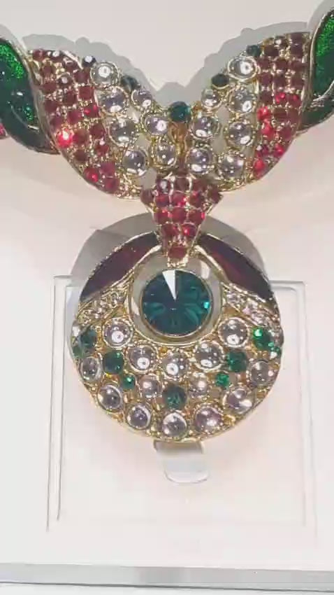 Bollywood Blings Signature Multicolour Stone Necklace Set