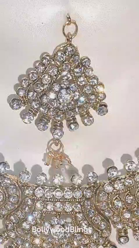 Gold-Tone Crystal Necklace Set